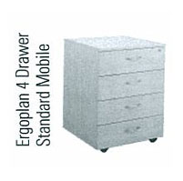 ERGOPLAN STANDARD 4 DRAWER MOBILE PEDESTAL